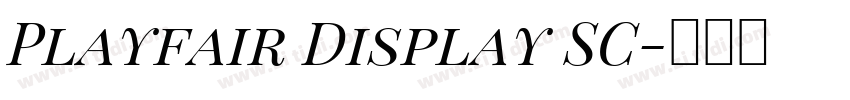 Playfair Display SC字体转换